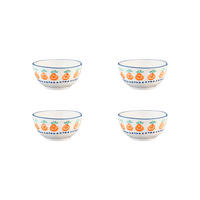 SCHALEN Napoli Ø12cm - 4er-Set - Zitrusfrucht - Weiß, Keramik (12cm) - Björn