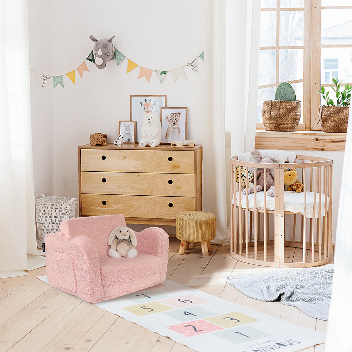 KINDERSESSEL Conni Rosa 60 x 36 cm ausklappbar - Pink, Textil (60/36/36cm) - Vicco