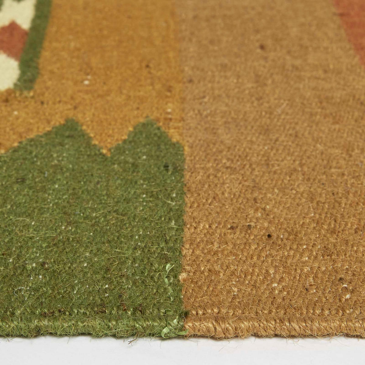 KELIM-TEPPICHLÄUFER Lundi Green 80/180 cm - Multicolor/Grün, Textil (80/180cm) - Homescapes