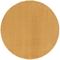 LUXUS HOCHFLOR SHAGGY TEPPICH VELVET RUND - Currygelb, Textil (133/133cm) - Snapstyle