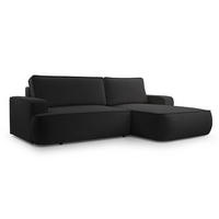 ECKSOFA L Form Ablia Schwarzes 267/168/87 cm mit Schlaffunktion R - Schwarz, Kunststoff/Textil (267/168cm) - AX Living
