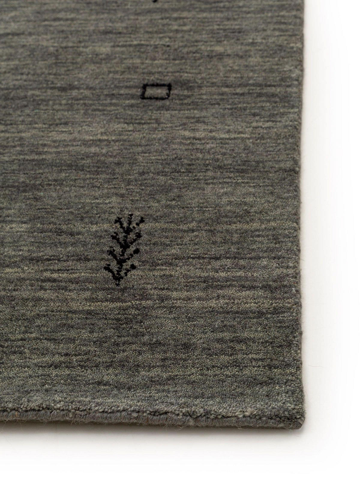 TEPPICH Wollteppich Jamal Grau - Grau, Textil (250/1cm) - KUNSTLOFT