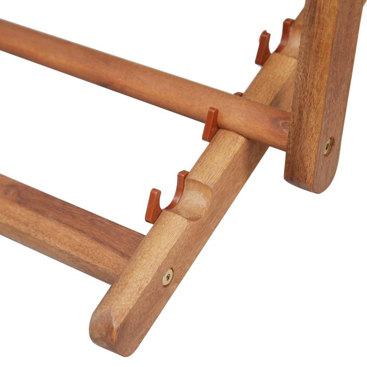 KLAPPBARER Strandstuhl Stoff Und Holzrahmen Grau - Grau, Holz (60/95/127cm) - vidaXL