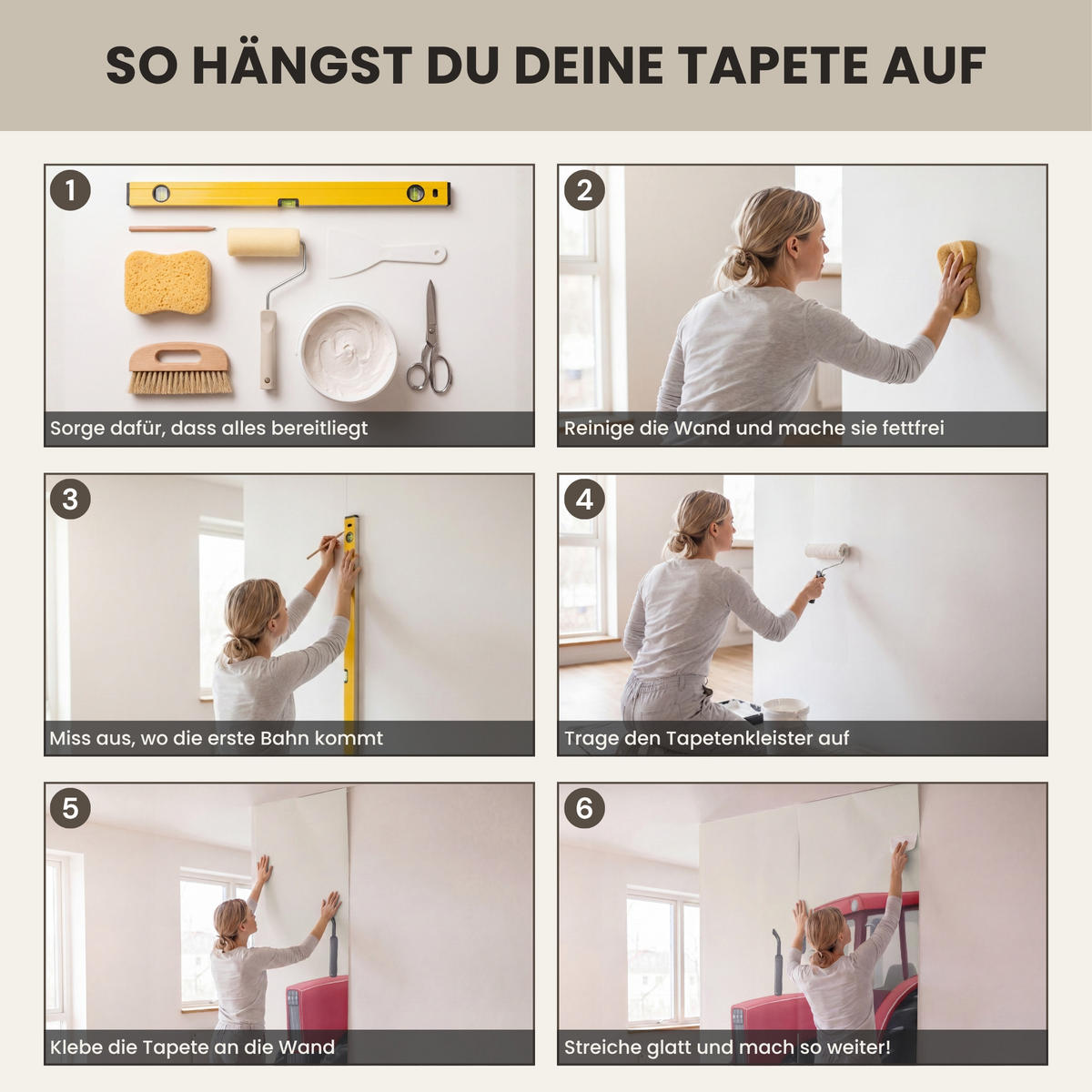 KINDERTAPETE - Traktor - Minimalistisch - Illustration - Rot - 160x200 cm - Rot, Papier (160/200cm) - OnlyWow