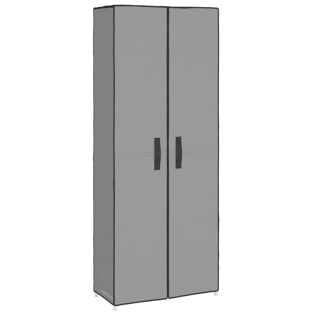 furnicato Schuhschrank Grau 60x166x30 cm