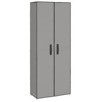 SCHUHSCHRANK Grau 60x30x166 cm Stoff - Grau, Textil (60/166/30cm) - furnicato