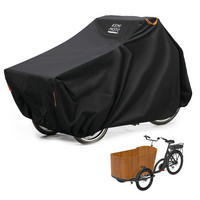 LASTENRAD Abdeckung 220 x 100 x 105 cm Wasserdicht 420D Oxford-Gewebe - Schwarz, Textil (100/105/220cm)