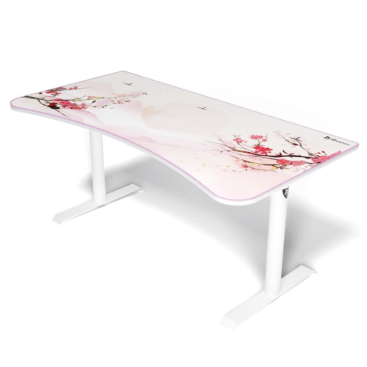 GAMINGTISCH Arena 160/82/71-81 cm Sakura - Multicolor/Weiß, Metall (82/160/71cm) - Arozzi