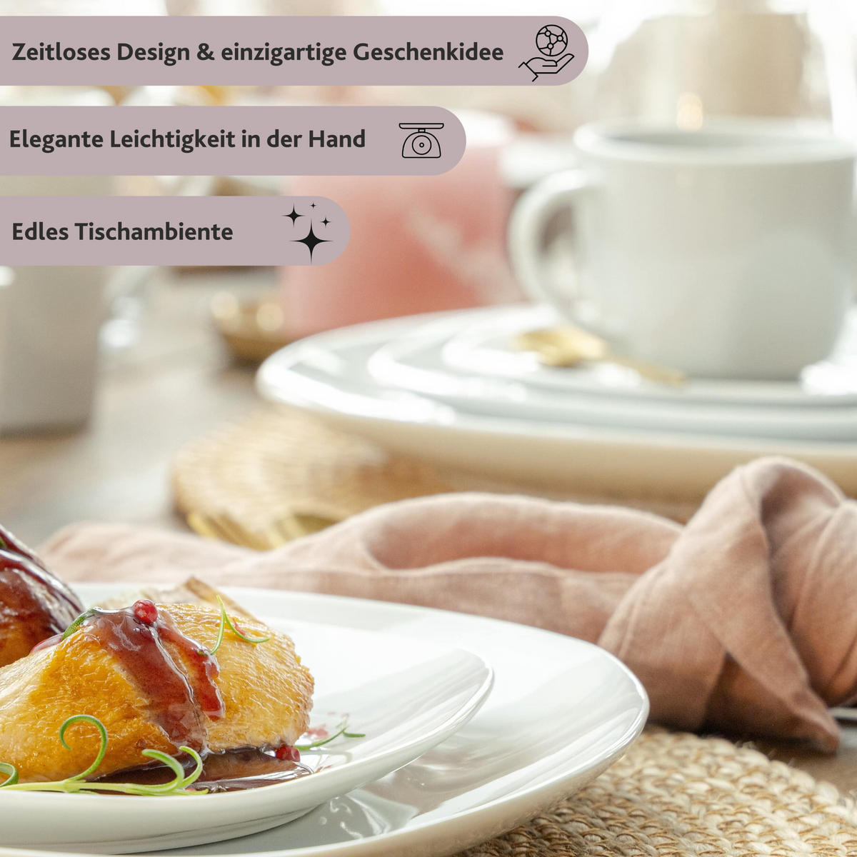 ESPRESSOTASSEN SET BILGOLA - 12 teilig aus Porzellan - Weiß, Keramik (0.1L) - Sänger
