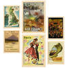 POSTER Set Mit 6 Europäische Länder Größe A3 & A4 Rahmen aus hellem Holz - Beige, Papier (29.7/1cm) - Nacnic