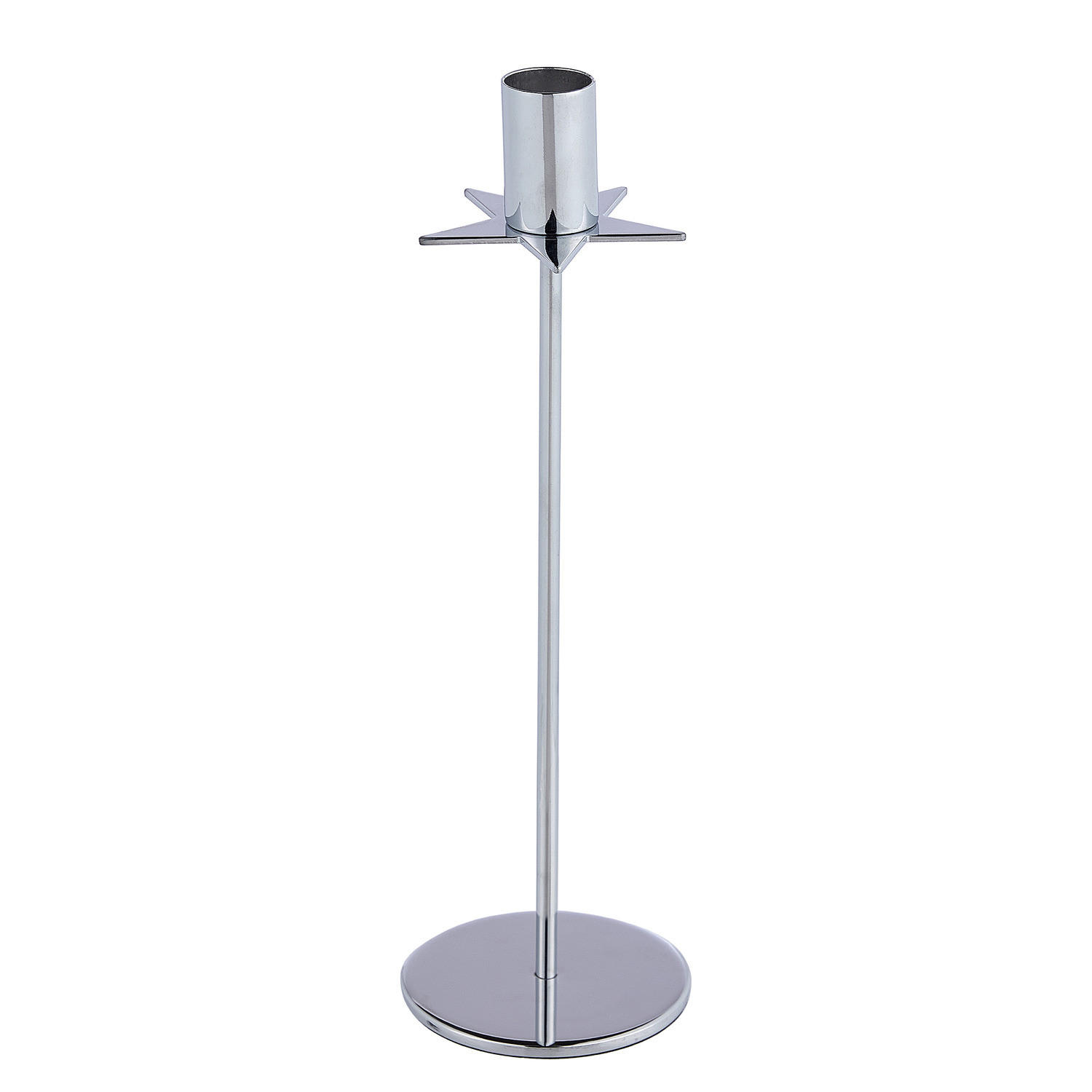 KERZENHALTER Starlet 26cm - Silberfarben, Metall (8/26/8cm) - Butlers
