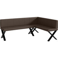 ECKBANK PETER_X - Braun, Leder (142/196cm) - Meblini
