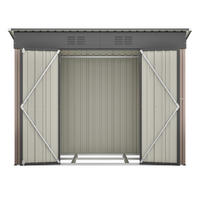 GARTENHAUS Metall 8x4 FT Braun - Braun, Metall (111/182/229cm) - ComfortXL