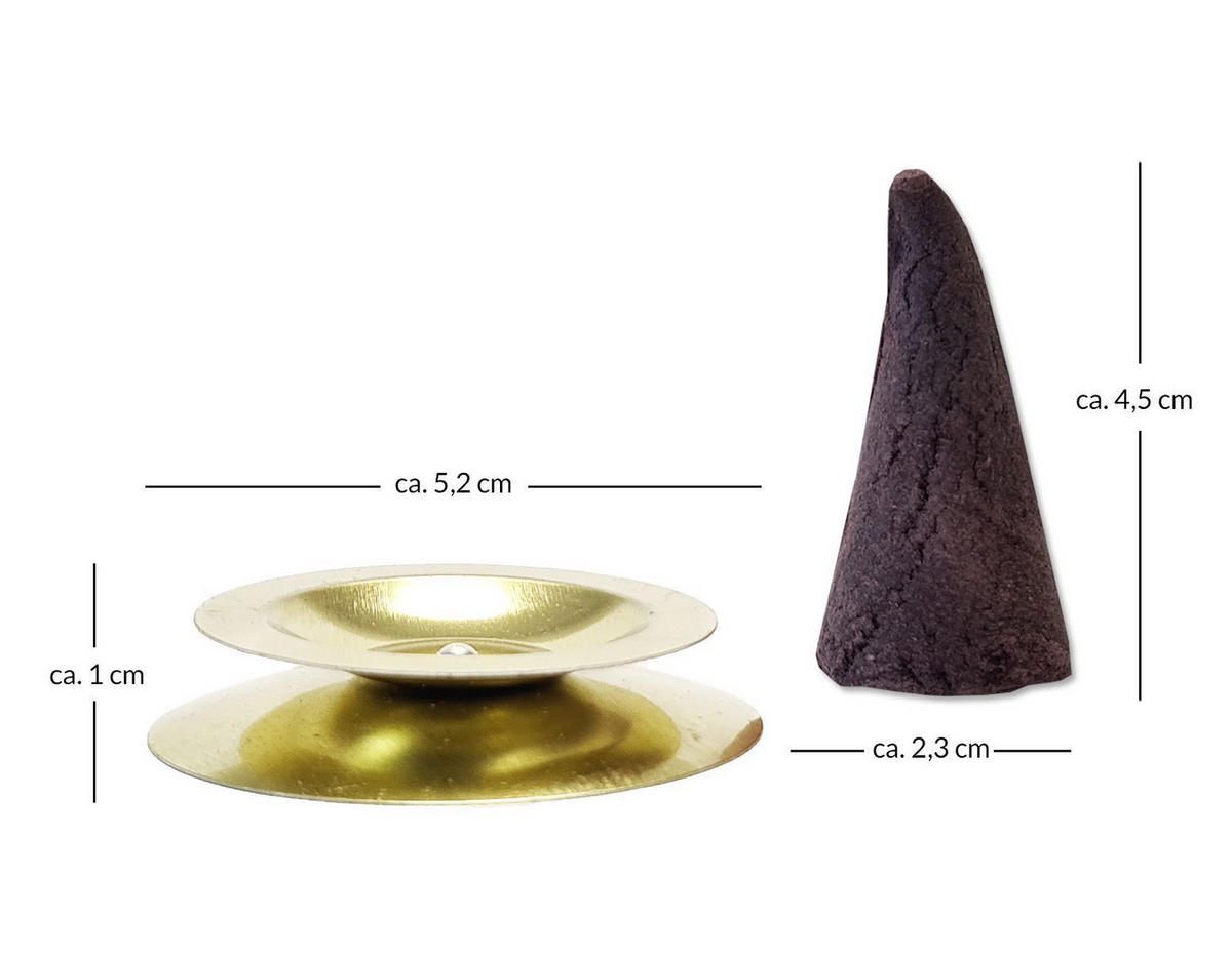 RÄUCHERKERZEN Sparset Weihnachtsduft-Riesen, Glimmschale, Opas Beste Weihrauch - Multicolor, Metall (6.5/2.3/12.5cm)