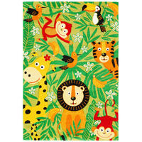 KINDER TEPPICH MAUI KIDS SAFARI - Grün, Textil (80/150cm) - Pergamon