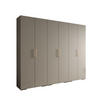 DREHTÜRENSCHRANK 236.7/300/47 6-türig - Kaschmir/Goldfarben, Holz/Metall (300/236.7/47cm) - Abiks Möbel