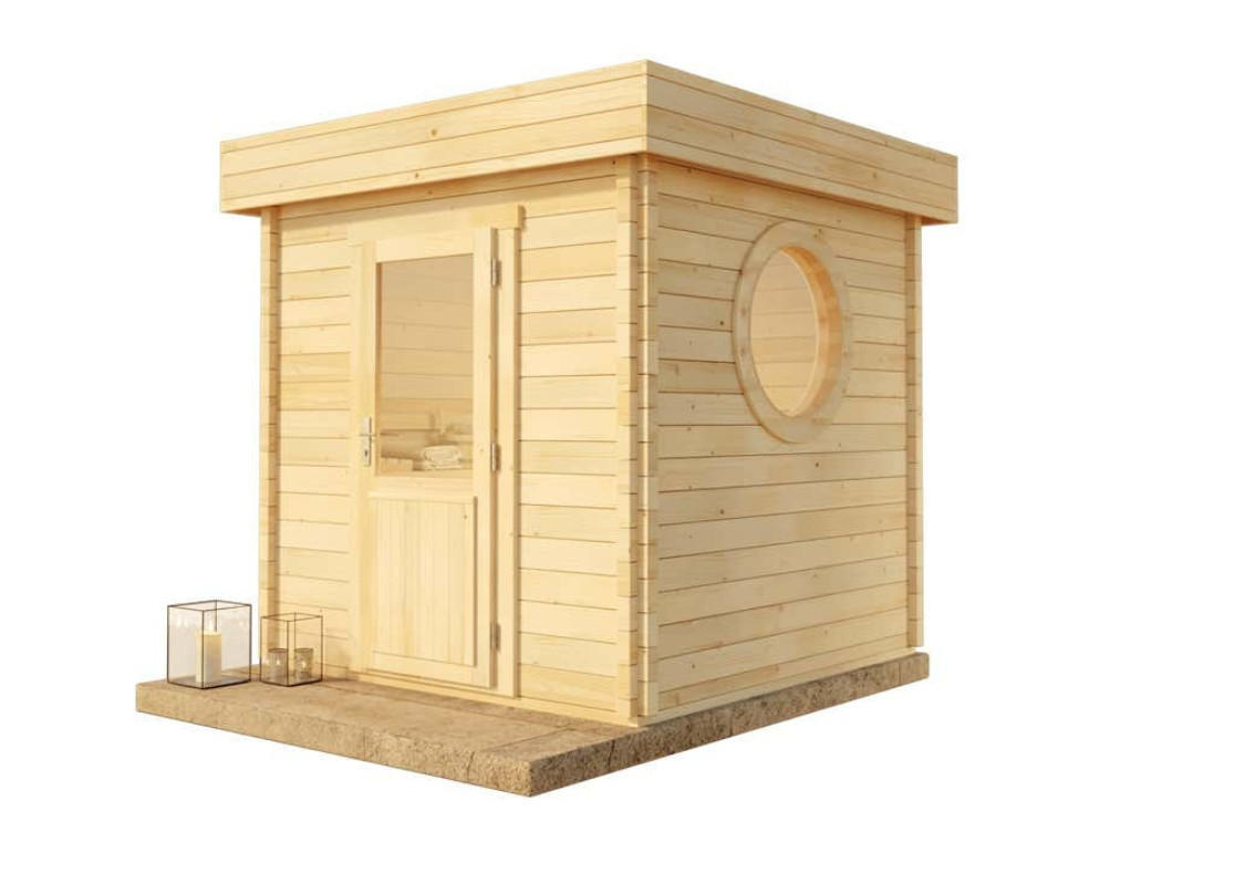 FinnTherm Gartensauna Natur 264x263x267 cm