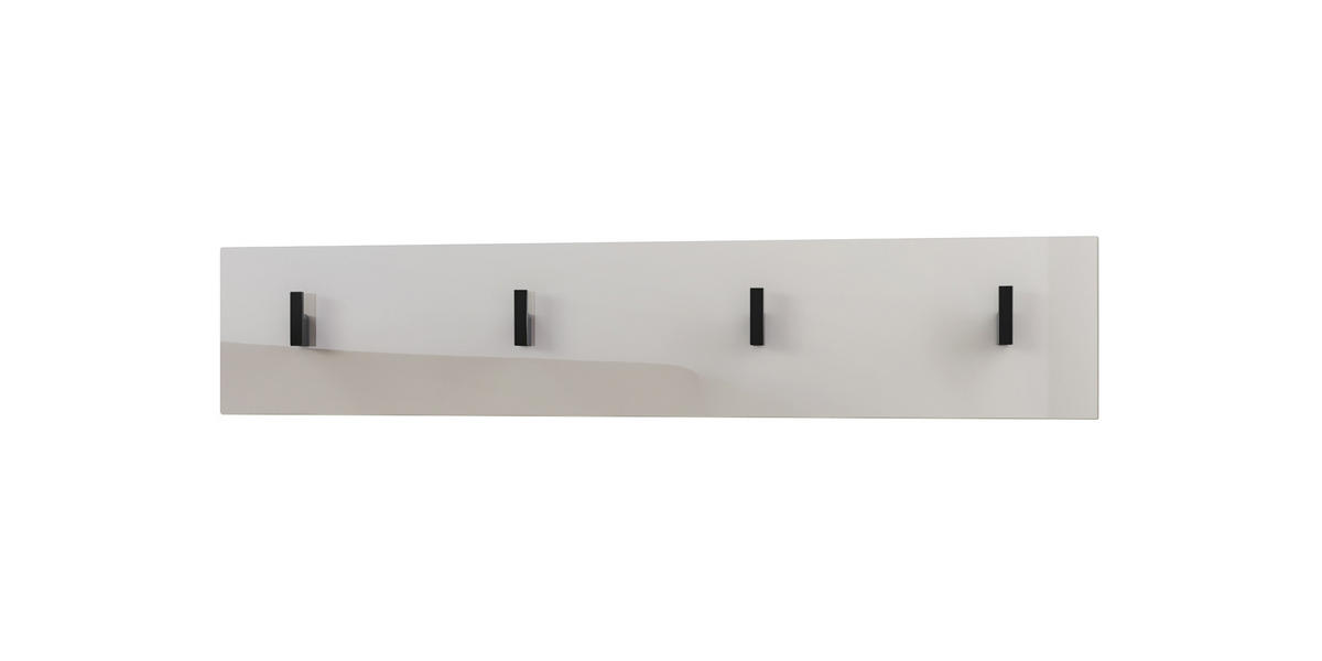 GARDEROBENPANEEL Linea Sandgrau Hochglanz - Sandfarben, Holzwerkstoff (72.5/14.5/3.5cm) - Vladon