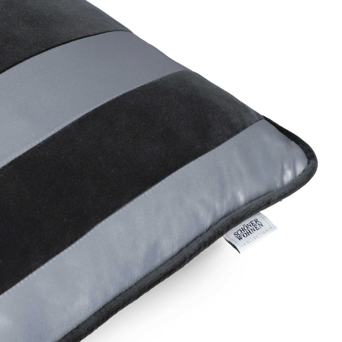 ZIERKISSENHÜLLE DEKOKISSENHÜLLE AVENUE - Grau, Textil (43/43cm) - Schöner Wohnen