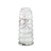VASE Tiffney Weiß 18/18/42.5cm - Weiß, Glas (42.5cm) - PTMD Collection
