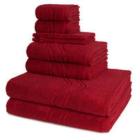 FROTTIERSET Cashmere feeling 8-teilig - Rot, Textil (50/100cm) - Ross