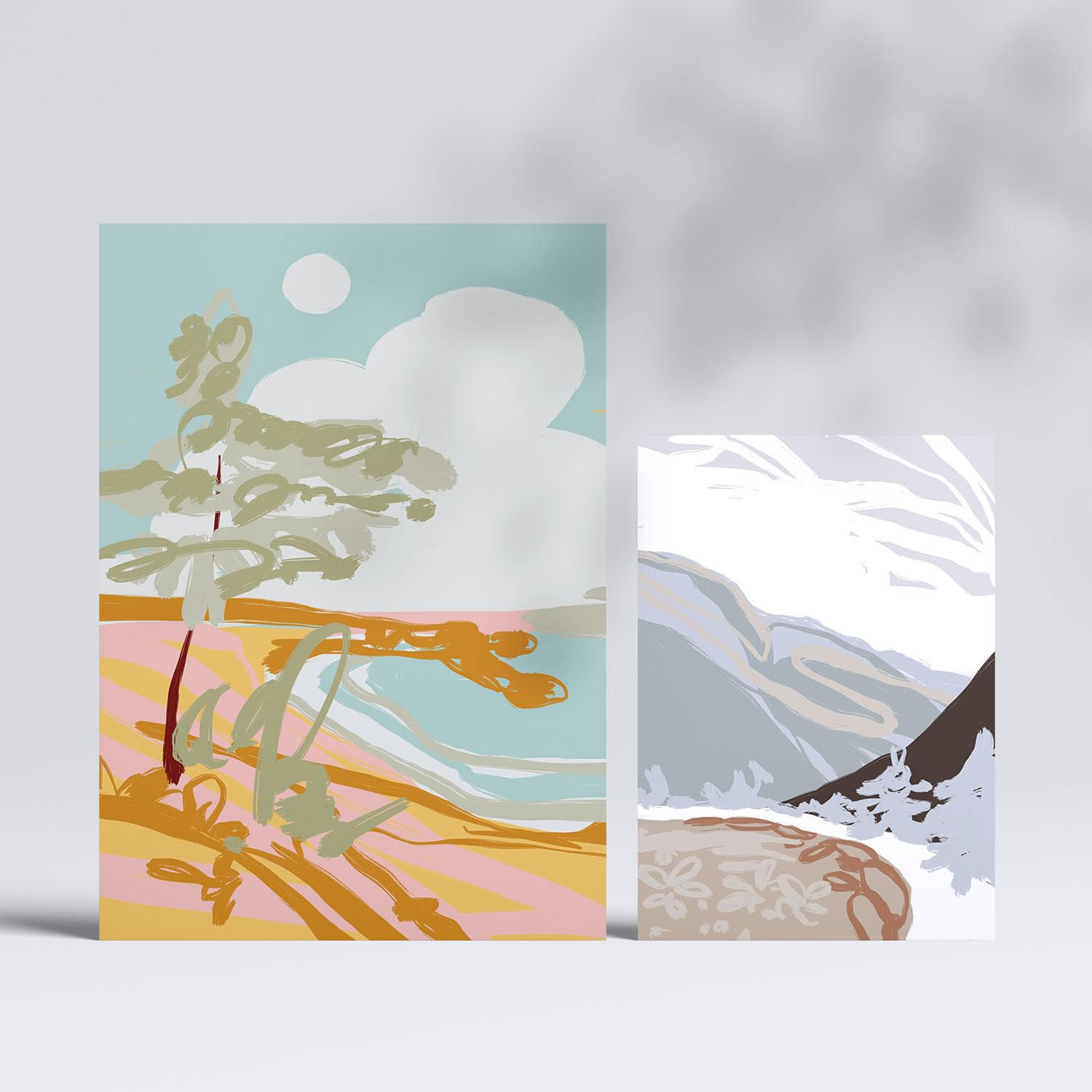 POSTER Set Mit 6 Seashores Frames 2 In Kulissen Abstracts Ästhetische Deko Drucke Für Ihr Wohnzimmer, Schlafzimmer, Zuhause A3 & A4 Rahmenlos - Klar, Papier (29/3cm) - Nacnic