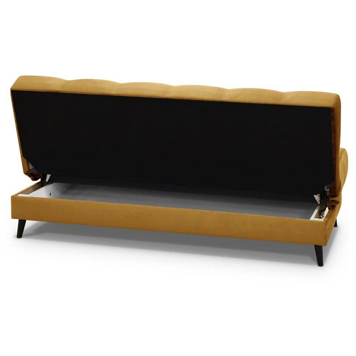 3-SITZER Schlafsofa Nancy gelb - Gelb, Holz/Textil (220/89/93cm) - Beautysofa