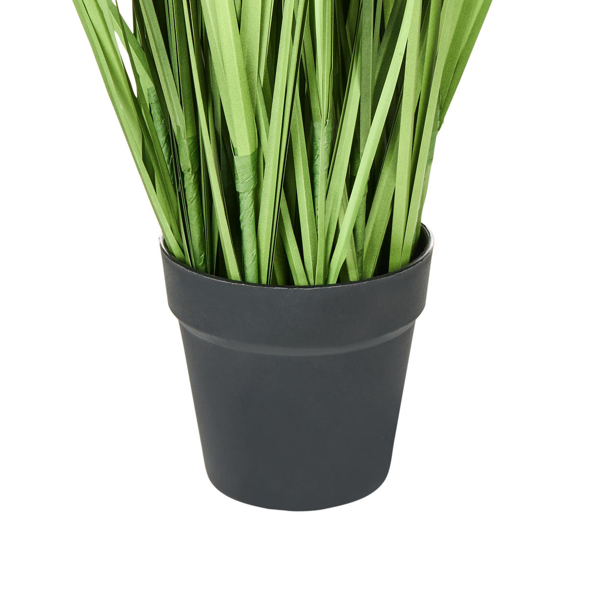 KUNSTPFLANZE 130 cm Grün Pampas Grass - Schwarz/Weiß, Kunststoff (130cm) - Beliani
