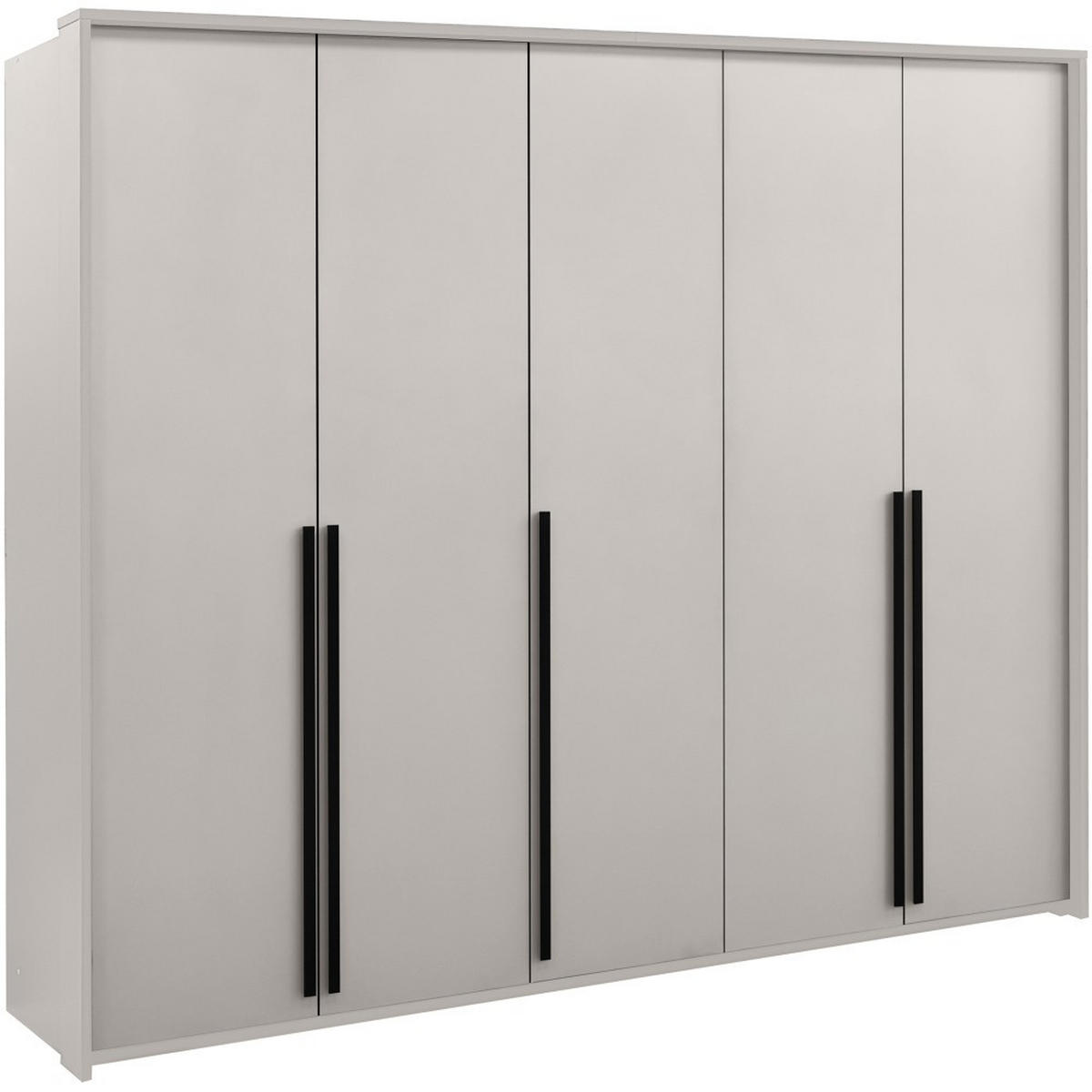 DREHTÜRENSCHRANK Giana mit 5 Türen, 255 cm, Beige Sand - Sandfarben/Beige, Holzwerkstoff (255/215/64.5cm) - Beautysofa