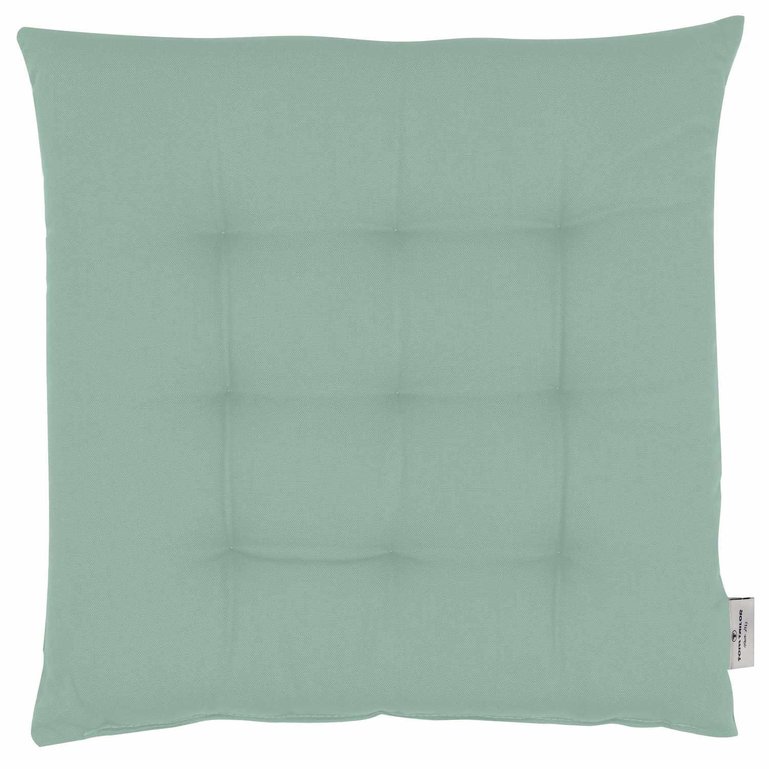SITZKISSEN MIT 9 PUNKT-STEPPUNG DOVE - Salbeigrün, Textil (40/40/5cm) - Tom Tailor