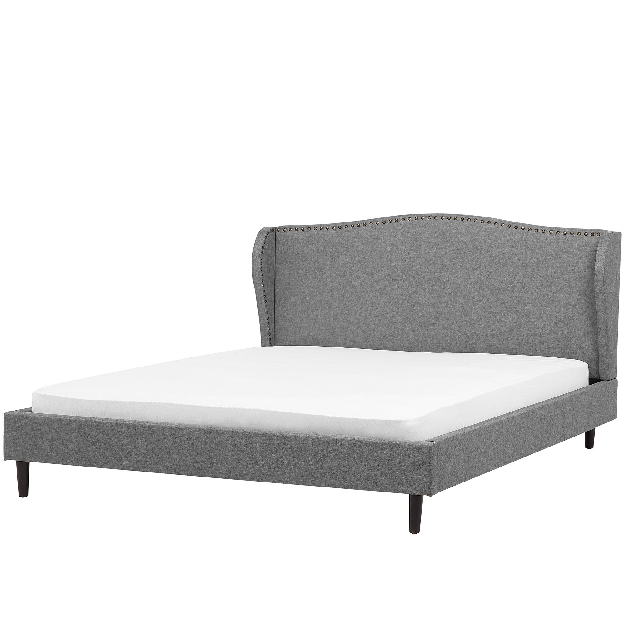 Beliani ČALOUNĚNÁ POSTEL 160/200 cm Šedá Colmar