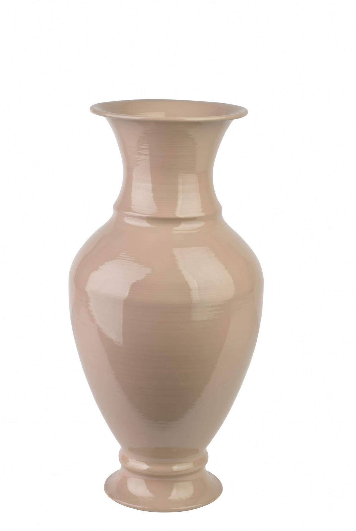 VASE Roger Beige 17/21,5/41cm Metall - Beige, Metall (41cm) - Mondex