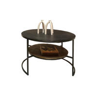 COUCHTISCH Lucia Aluminium 80 cm / 80 cm Schwarz - Schwarz, Holz (80/80/50cm)