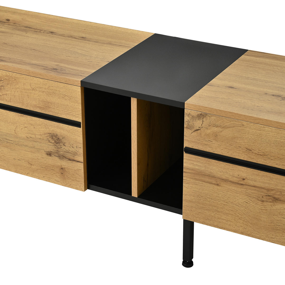TV-LOWBOARD 180 cm Stauraum - Naturfarben, Holzwerkstoff (180/45/38cm)
