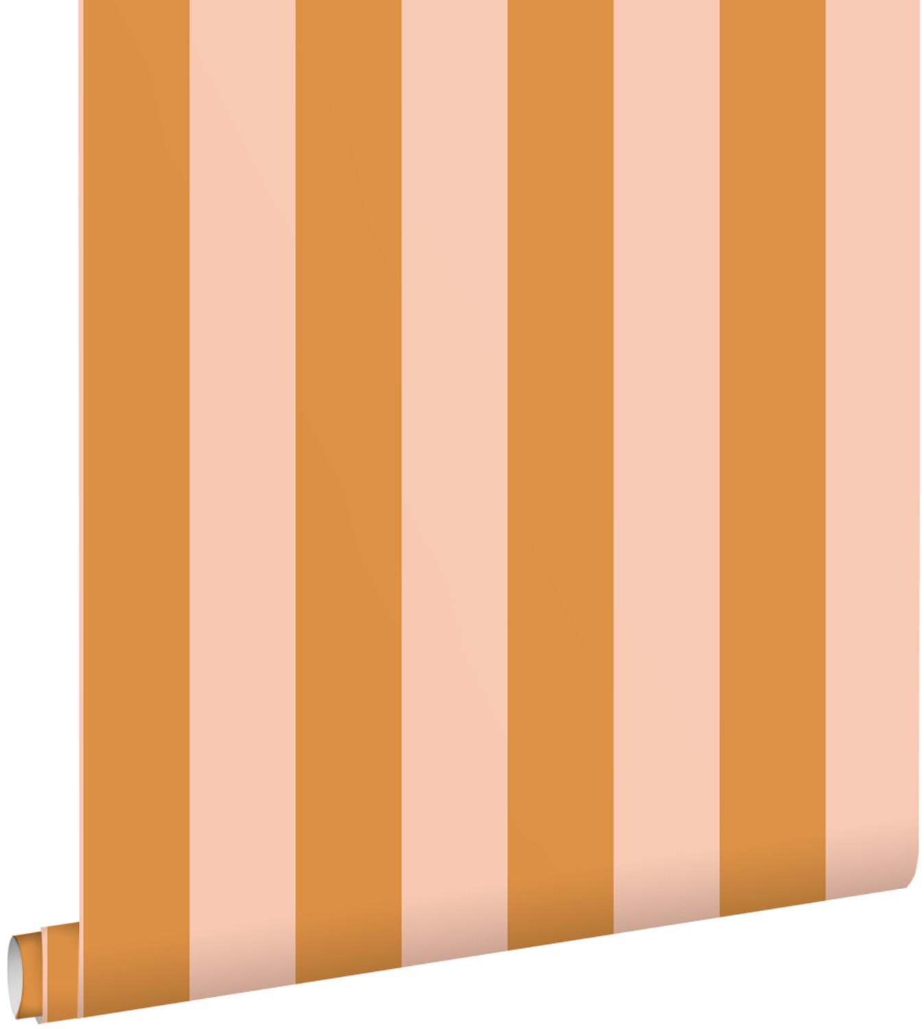 TAPETE Streifenmuster 50 x 900 cm - Orange, Papier (50/900cm) - ESTAhome