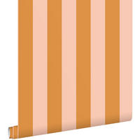 TAPETE Streifenmuster 50 x 900 cm - Orange, Papier (50/900cm) - ESTAhome