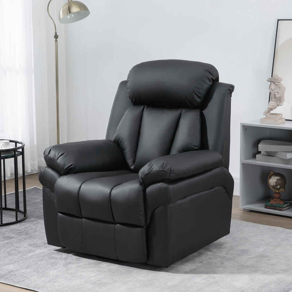 Thumbnail - Homcom Fernsehsessel, Schwarz, Kunststoff, 96x105x93 cm, Wohnzimmer, Sessel, Fernsehsessel