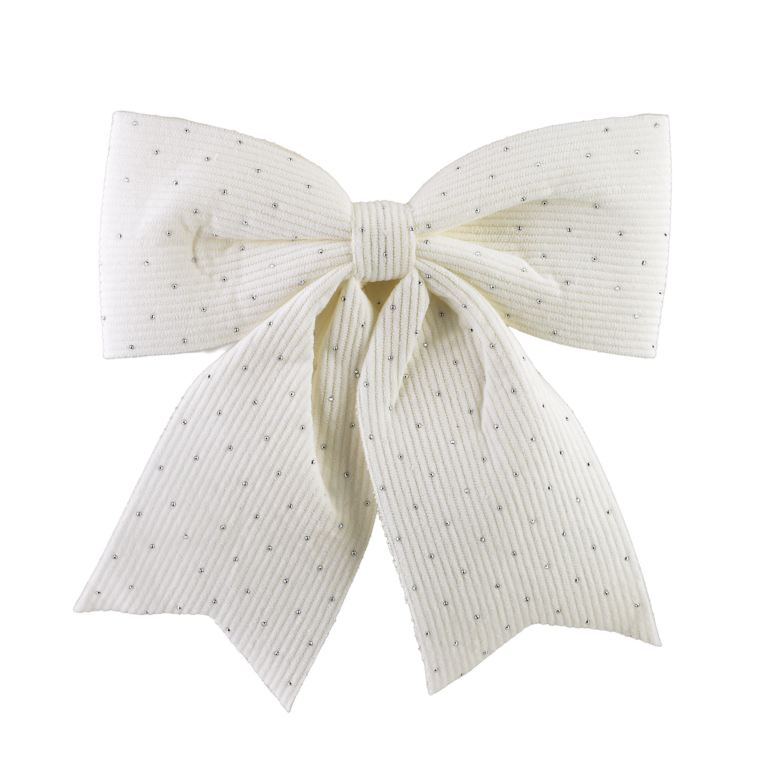 SCHLEIFE Santa Lila Weiß 24x24x28 cm Kunststoff - Weiß, Kunststoff (24/28/24cm) - Mondex