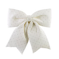SCHLEIFE Santa Lila Weiß 24x24x28 cm Kunststoff - Weiß, Kunststoff (24/28/24cm) - Mondex