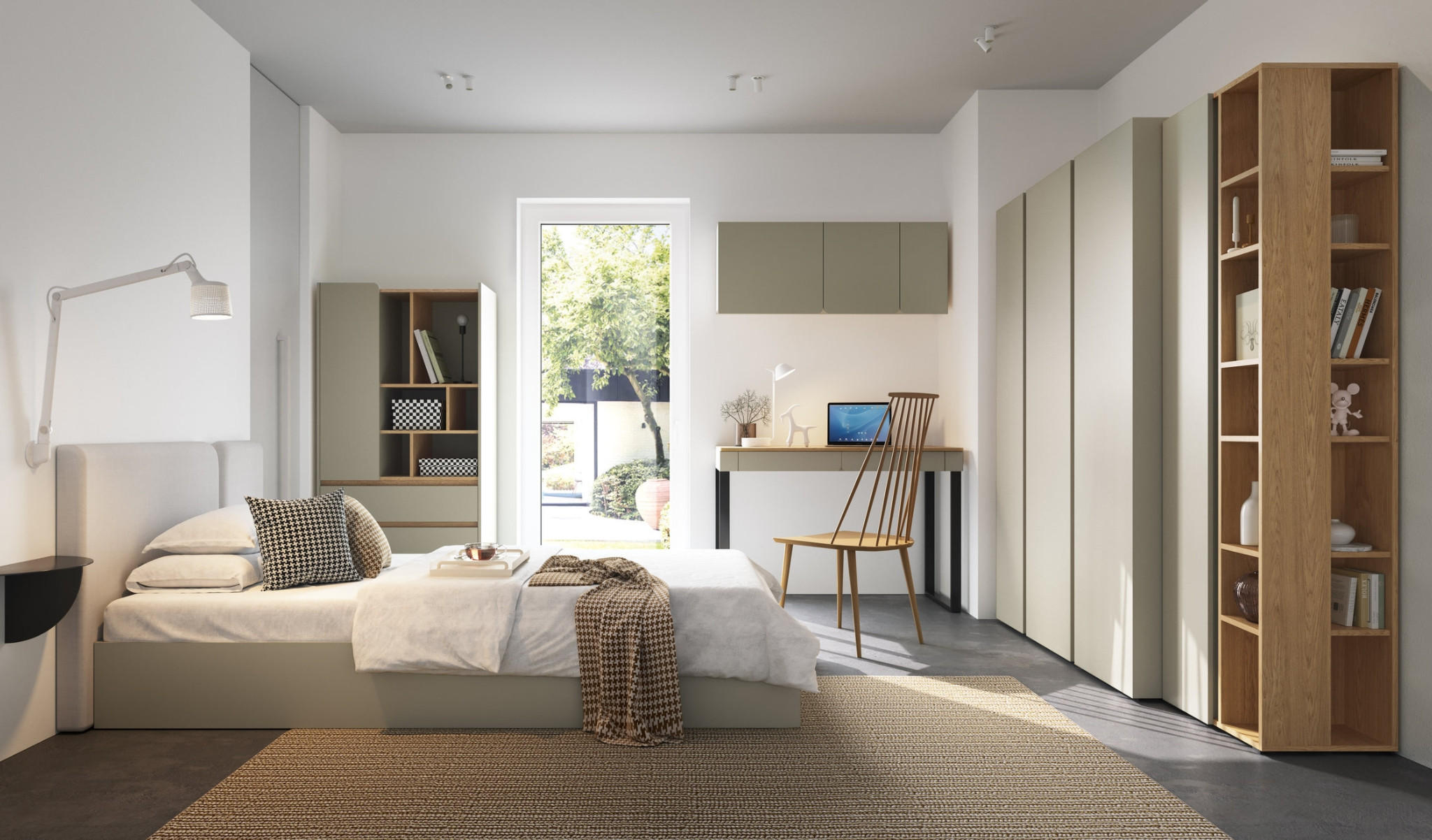 Thumbnail - Deine Möbel 24 Kindereckschrank, Eukalyptusholz, Alteiche, Holzwerkstoff, 95x195x95 cm, Kinder- & Jugendzimmer, Kindermö...