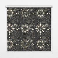 VNÚTORNÁ roleta - okenná roleta - roleta - 80x140 cm - Kozmos - čierna, plast (80/140/0.5cm) - TULUP