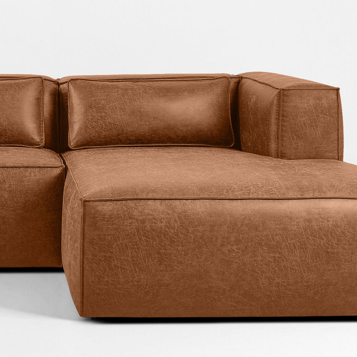 ECKSOFA RECHTS FEROX, Rot - Rot, Holz/Holzwerkstoff (300/175cm) - KONSIMO®