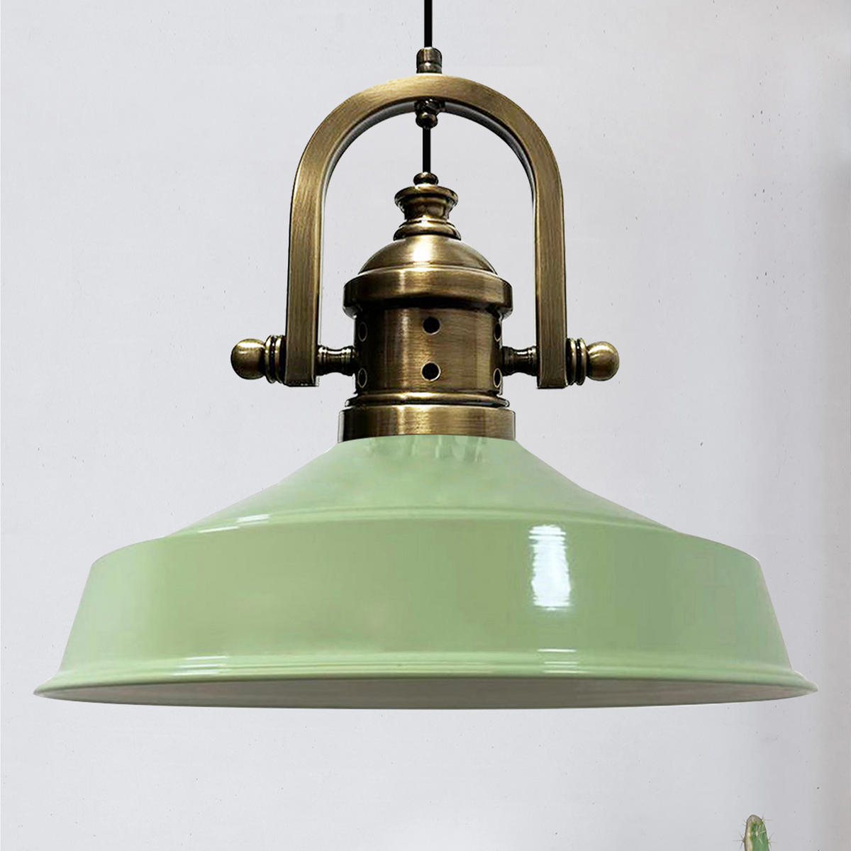 HÄNGELAMPE Industrial Asletl-Marine Vintage 41/33 cm - Mintgrün, Metall (41/33cm)