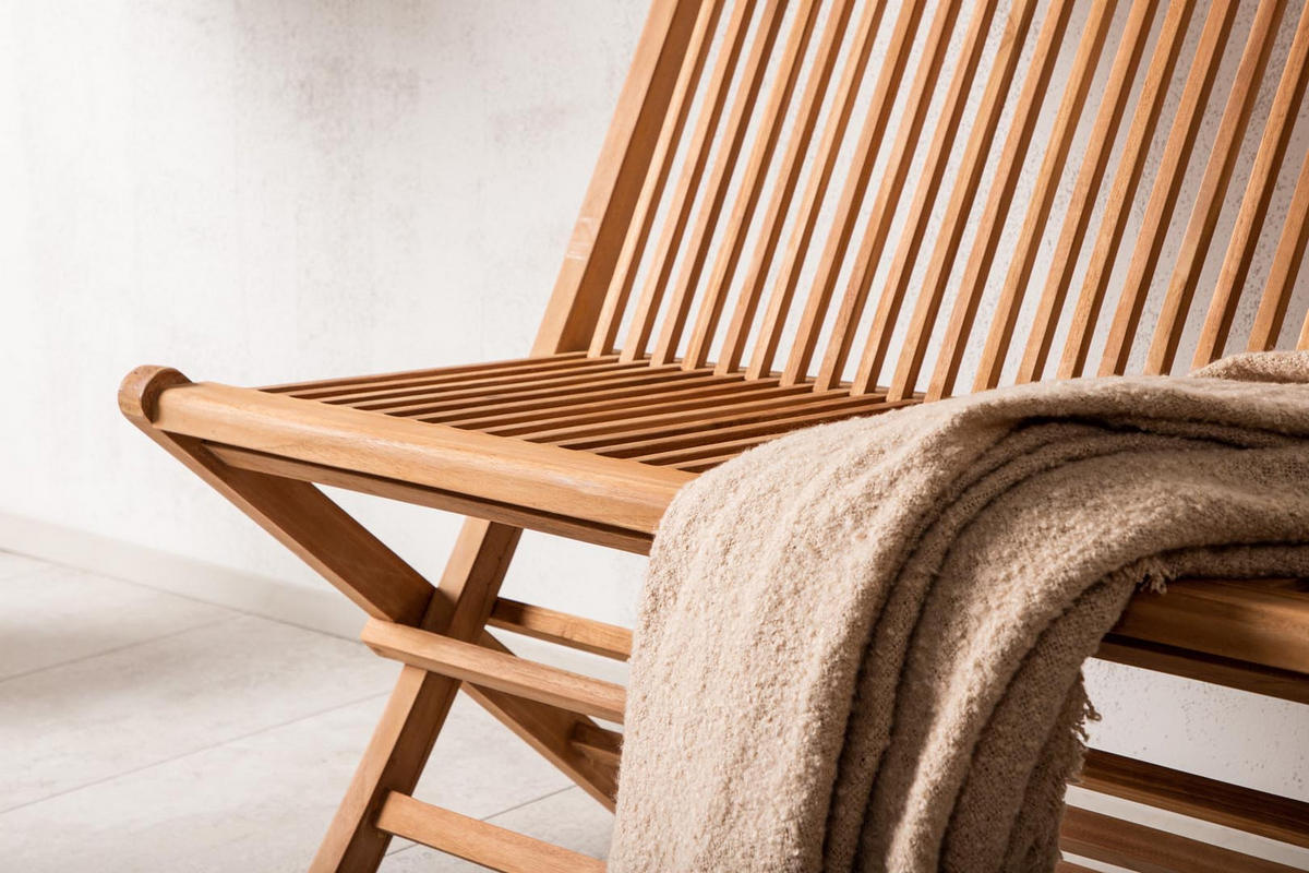 GARTENBANK Teak Dekor - Teakfarben, Holzwerkstoff (100/89/100cm) - ebuy24