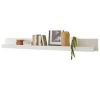 WANDBOARD weiß matt, Wandregal 217 x 22 cm, Derby - Weiß, Holzwerkstoff (217/22/18cm) - Furn.Design