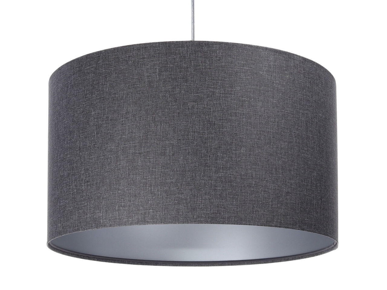HÄNGELEUCHTE Grau 60/35 cm - Silberfarben/Grau, Kunststoff (35/1/35cm) - ONZENO