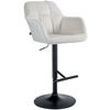BARHOCKER Samt creme - Creme/Schwarz, Textil (57/97/59cm) - CLP