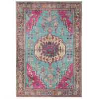 FLACHWEBETEPPICH Clarissa Multi - Pink, Textil (60/240cm) - Kukoon Rugs