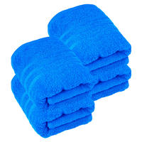 HANDTUCH 50x100 cm London Karibik Blau 4er Set - Hellblau, Textil (50/100cm) - Lashuma