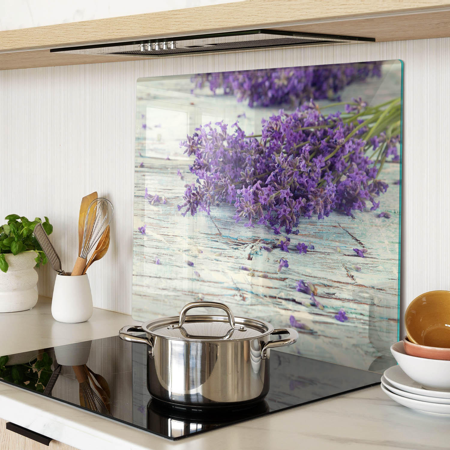 GLASPLATTE 60x52 cm Lavendel - Lila, Glas (60/0.4/52cm) - TULUP